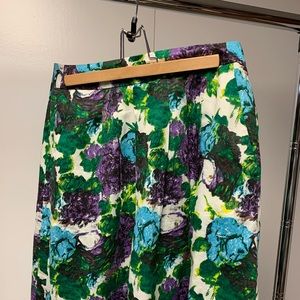 Ann Taylor Floral A-Line Skirt